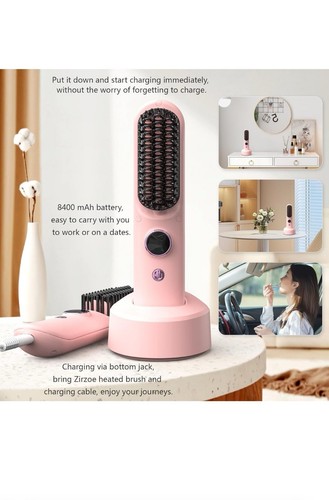 Mini hair straightener brush - hair,