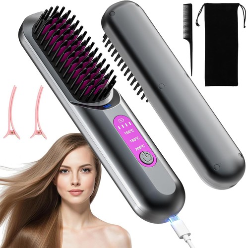 Hair straightener brush - hair,