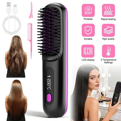 Cordless usb hair straightener - hair,