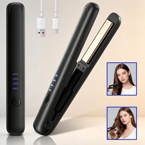 Usb rechargeable flat iron - flat,